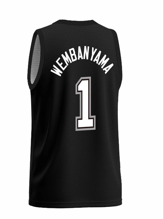 San Antonio “Wembanyama #1” Retro Jerseys