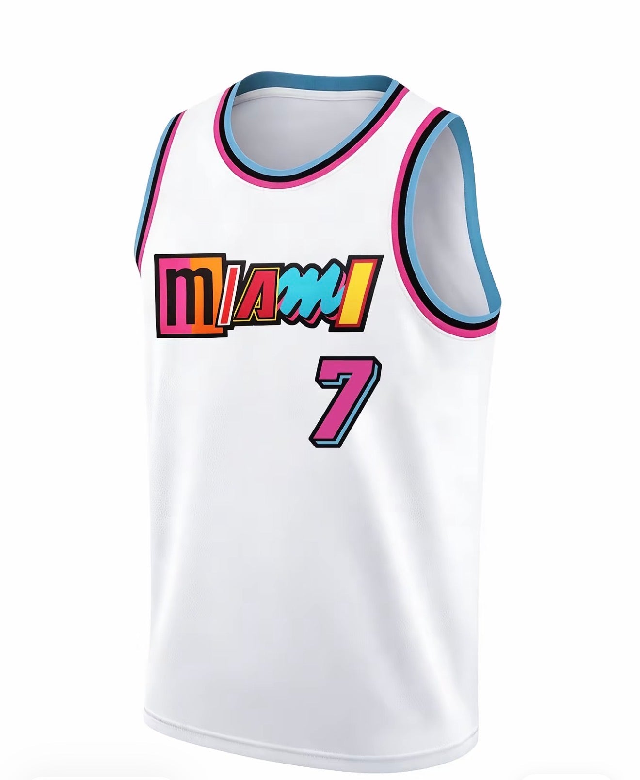 Giannis Antetokounmpo #7 Miami Heat Basketball Jerseys ☀️🏝️