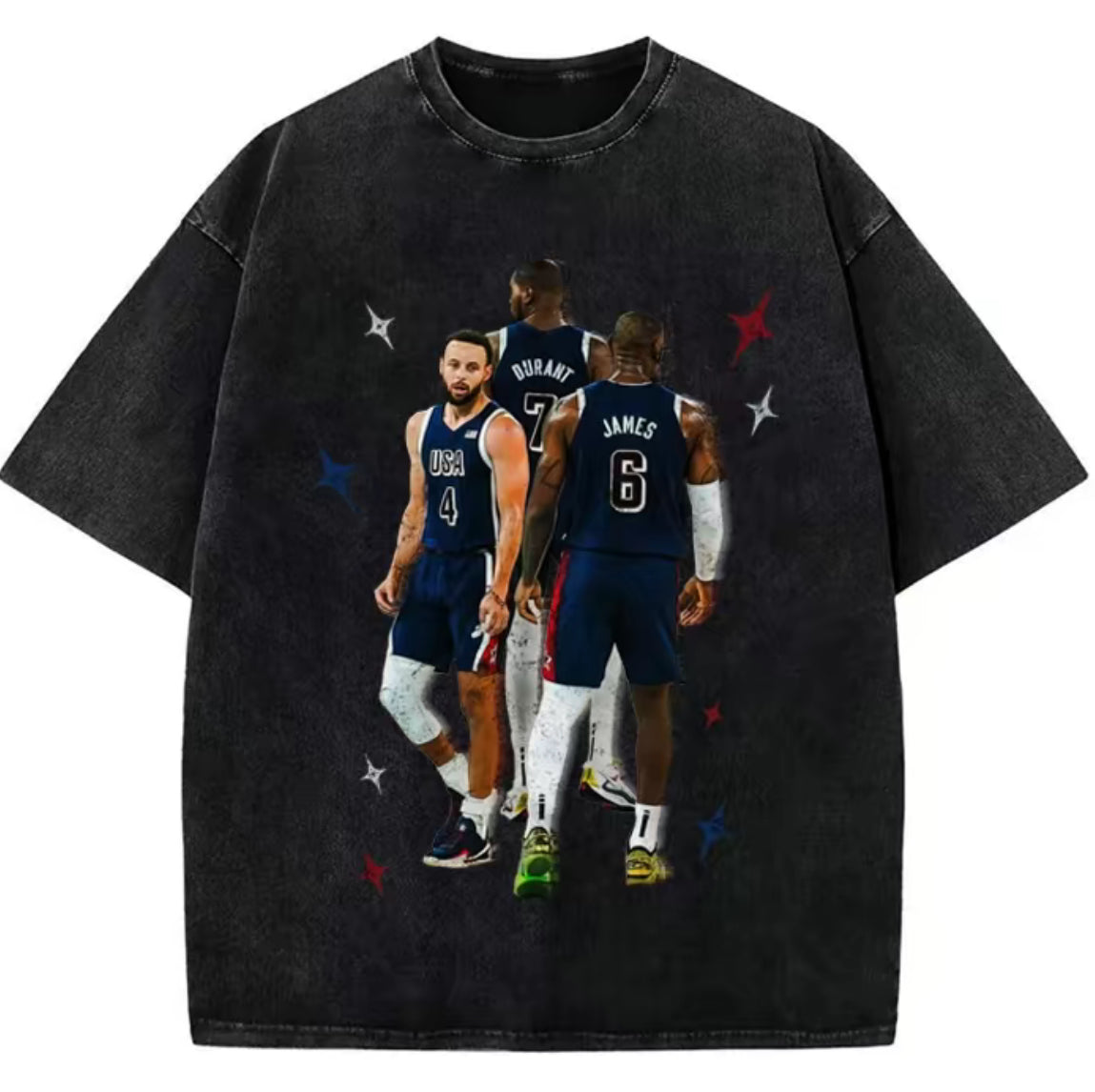 BIG 3” Curry LeBron Durant USA Tee 🇺🇸
