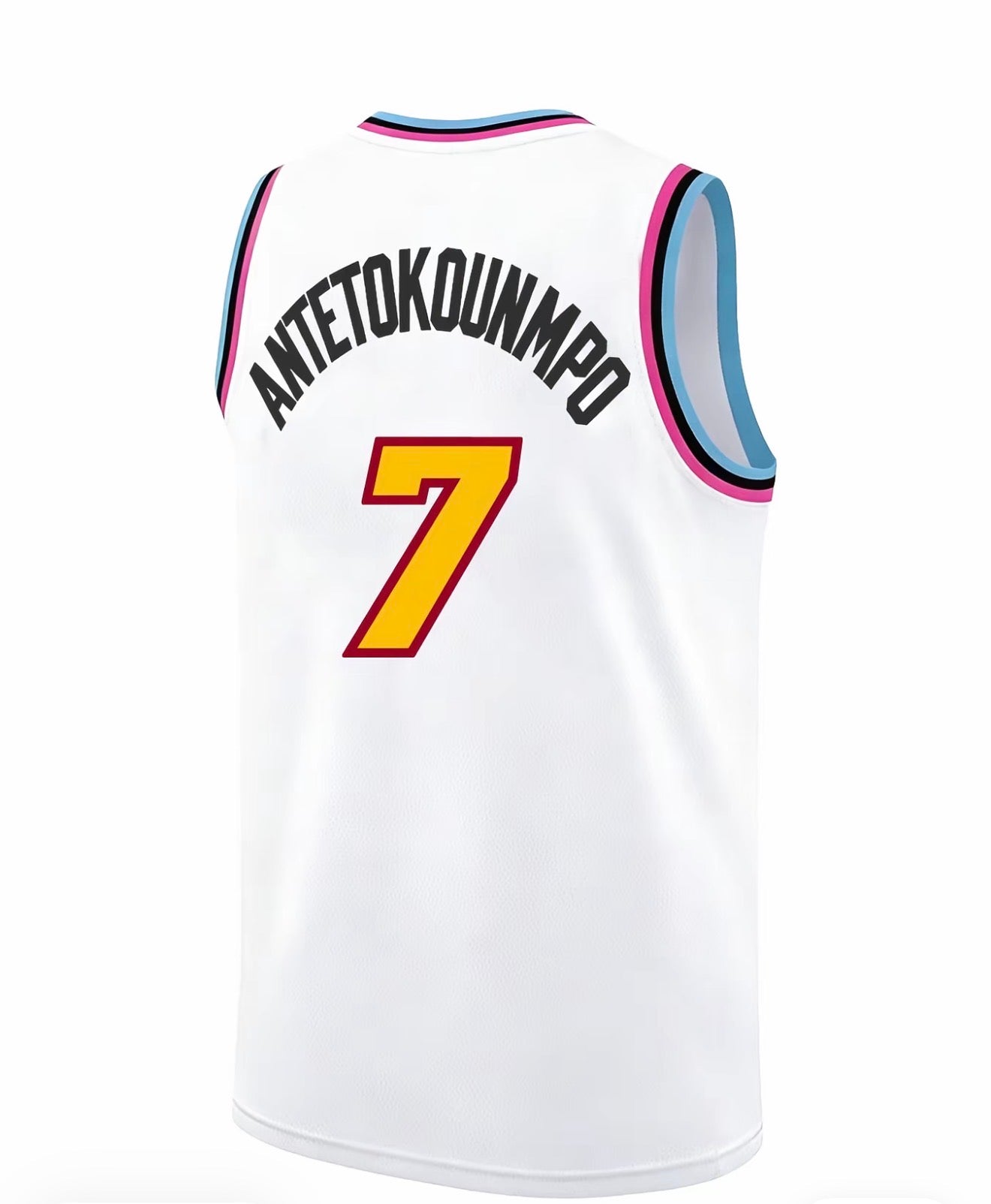 Giannis Antetokounmpo #7 Miami Heat Basketball Jerseys ☀️🏝️
