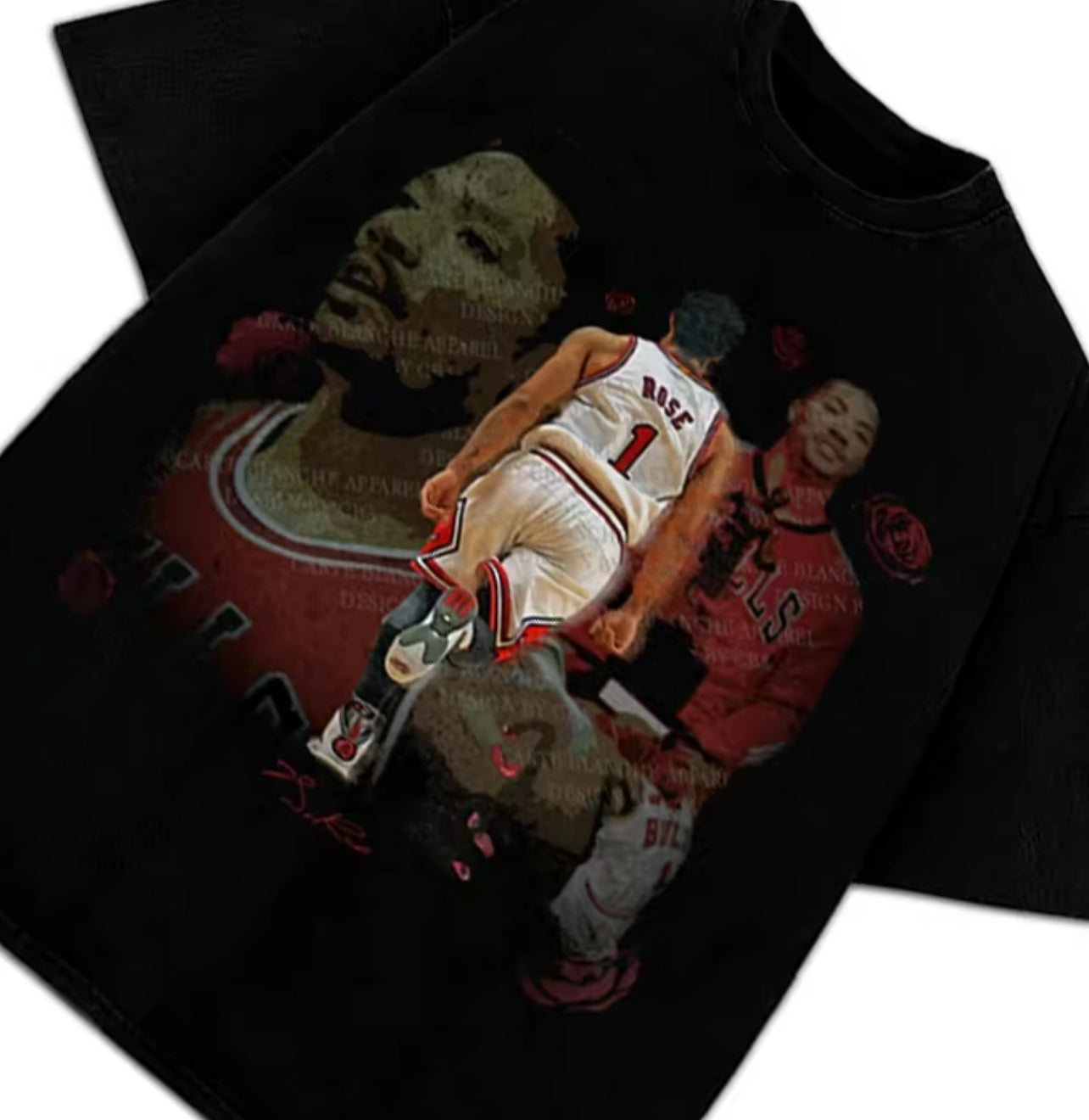 1” Derrick Rose Tee 🌹