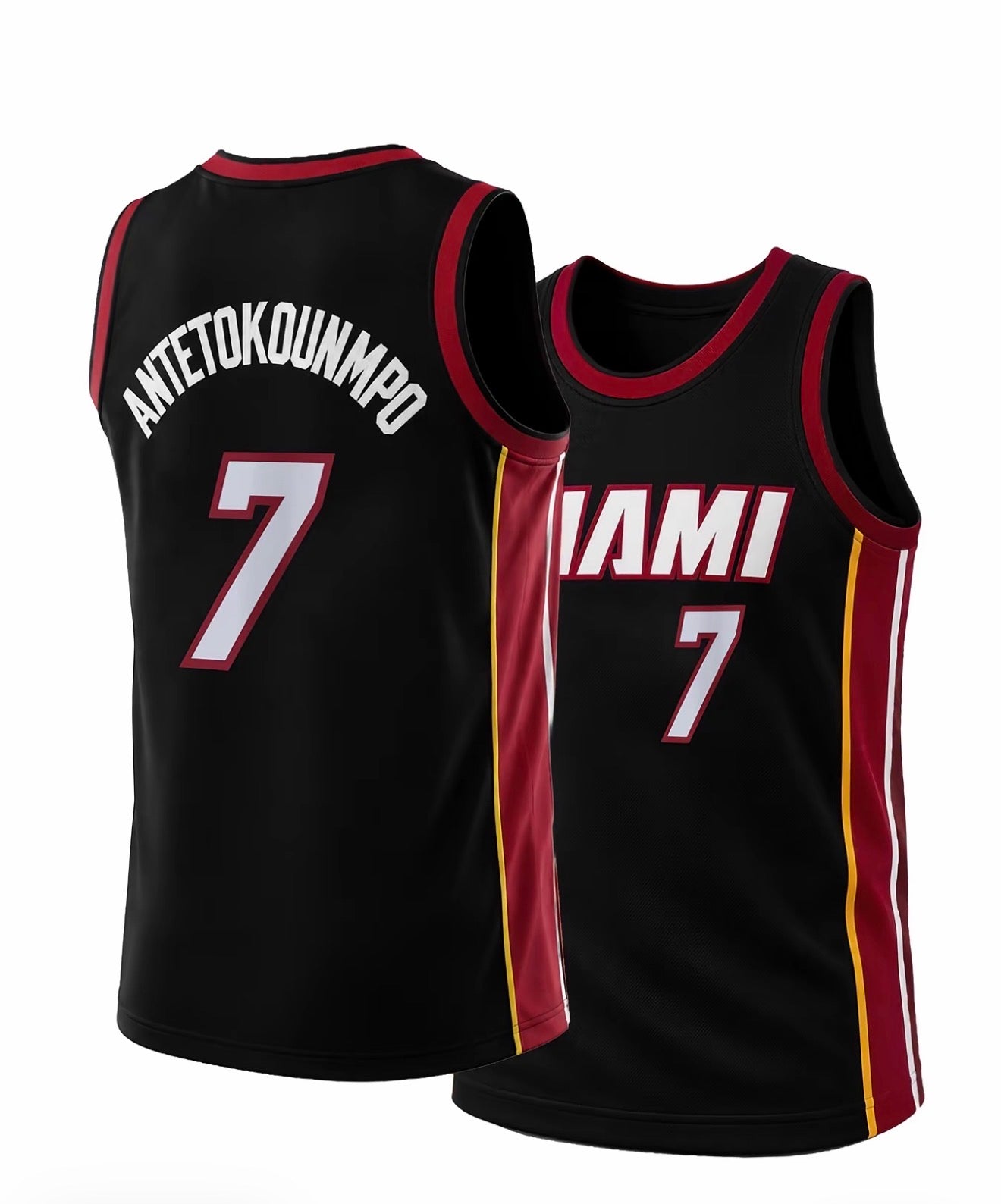 Giannis Antetokounmpo #7 Miami Heat Basketball Jerseys ☀️🏝️