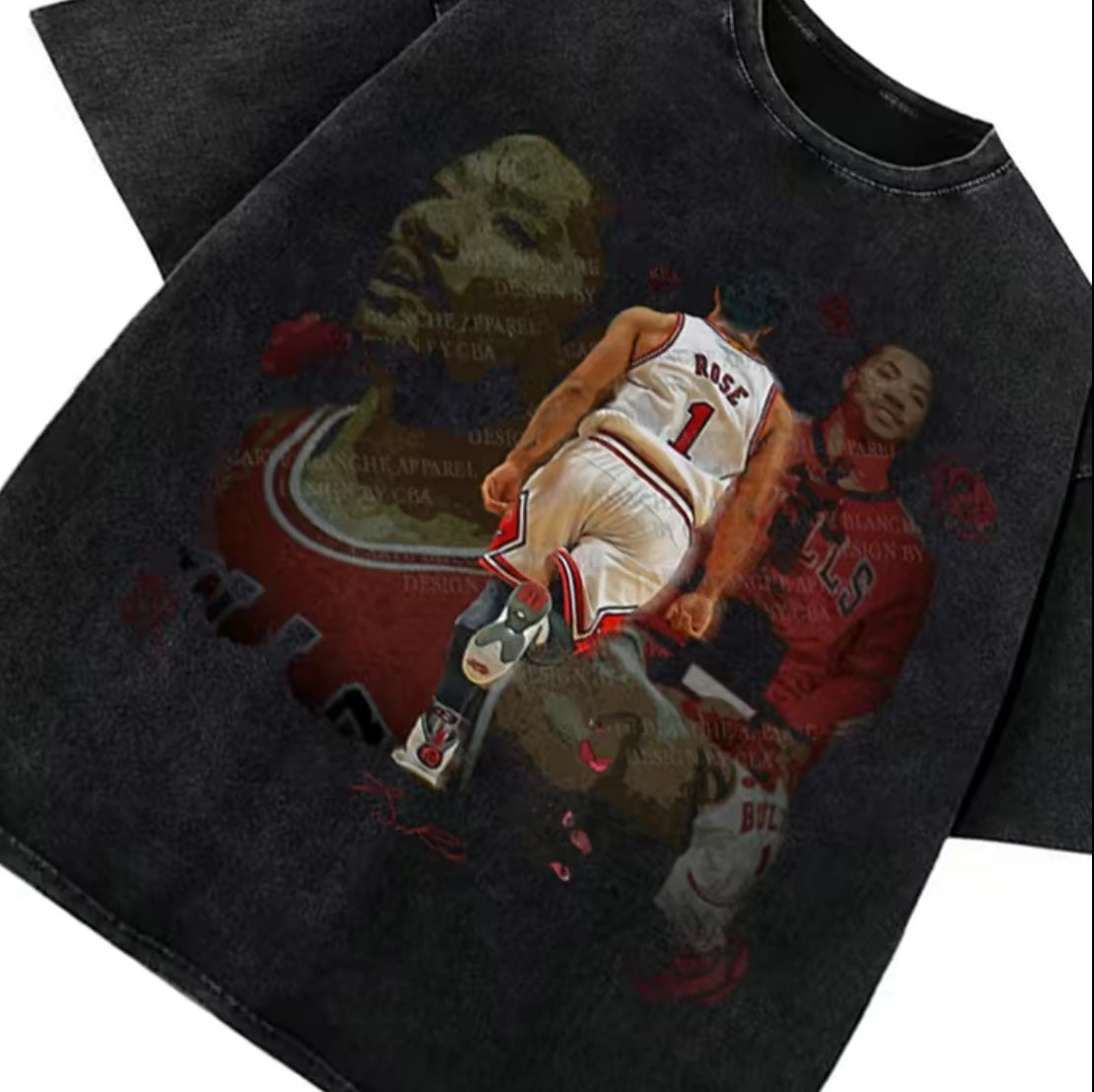 1” Derrick Rose Tee 🌹