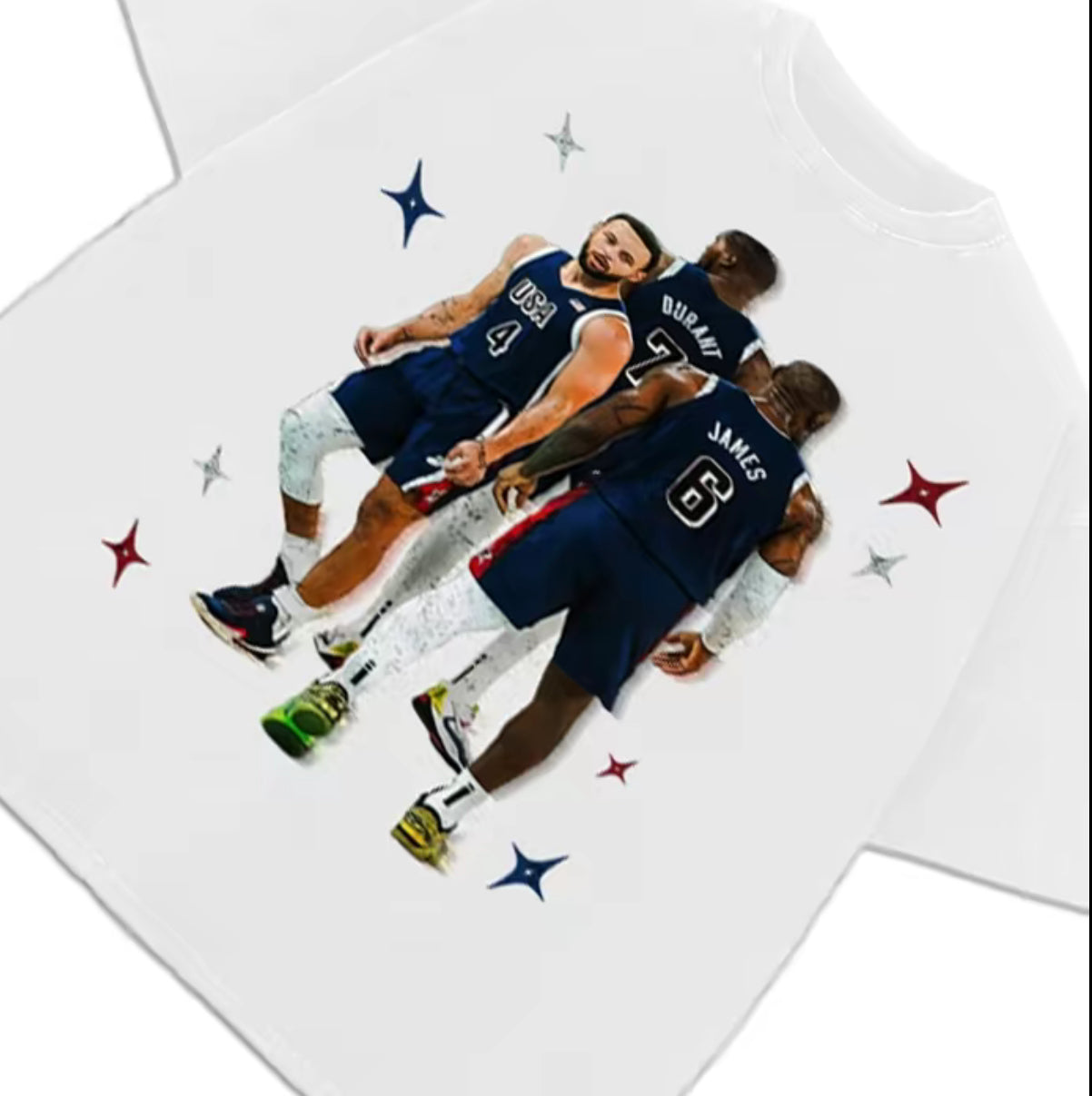 BIG 3” Curry LeBron Durant USA Tee 🇺🇸