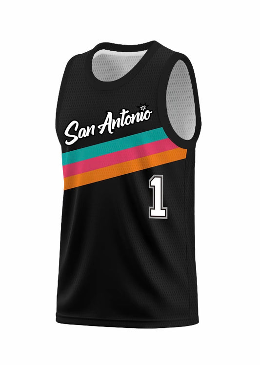 San Antonio “Wembanyama #1” Retro Jerseys