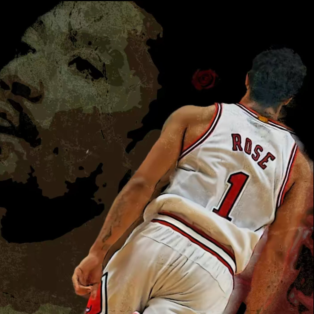 1” Derrick Rose Tee 🌹