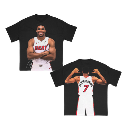 7” Giannis Antetokounmpo Miami Heat Tee 🏝️