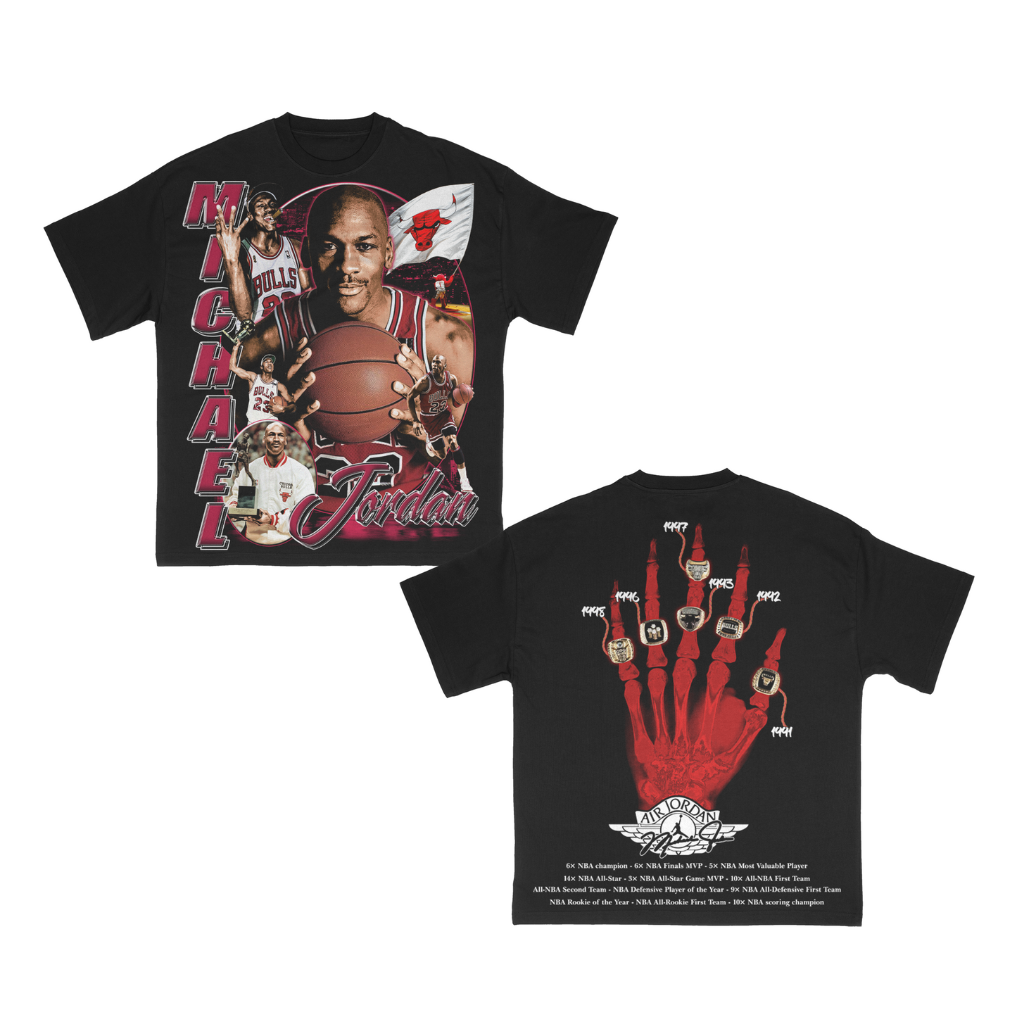 23” Michael Jordan Rings Tee 💍