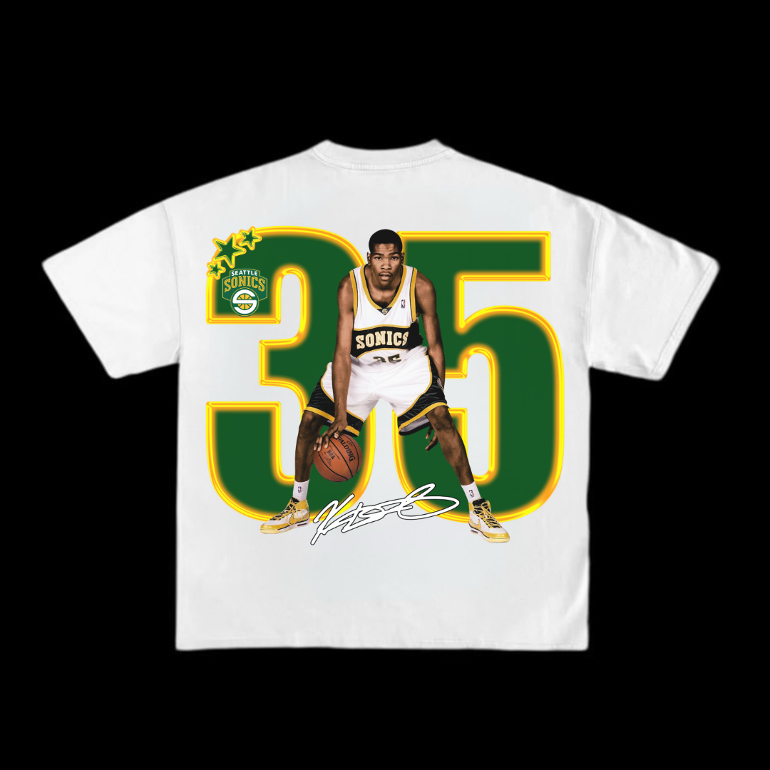 35” Kevin Durant Seattle Supersonics Tee ⭐