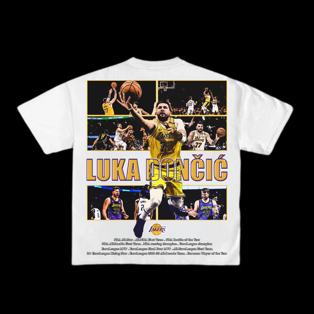 77” Luka Doncic Lakers Tee 🌟