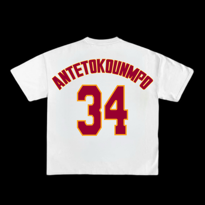 34” Giannis Antetokounmpo Miami Heat Tee 🏝️