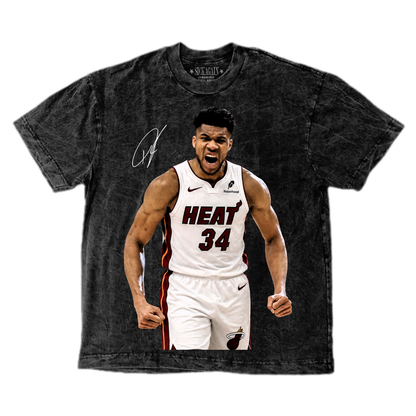 34” Giannis Antetokounmpo Miami Heat Tee 🏝️