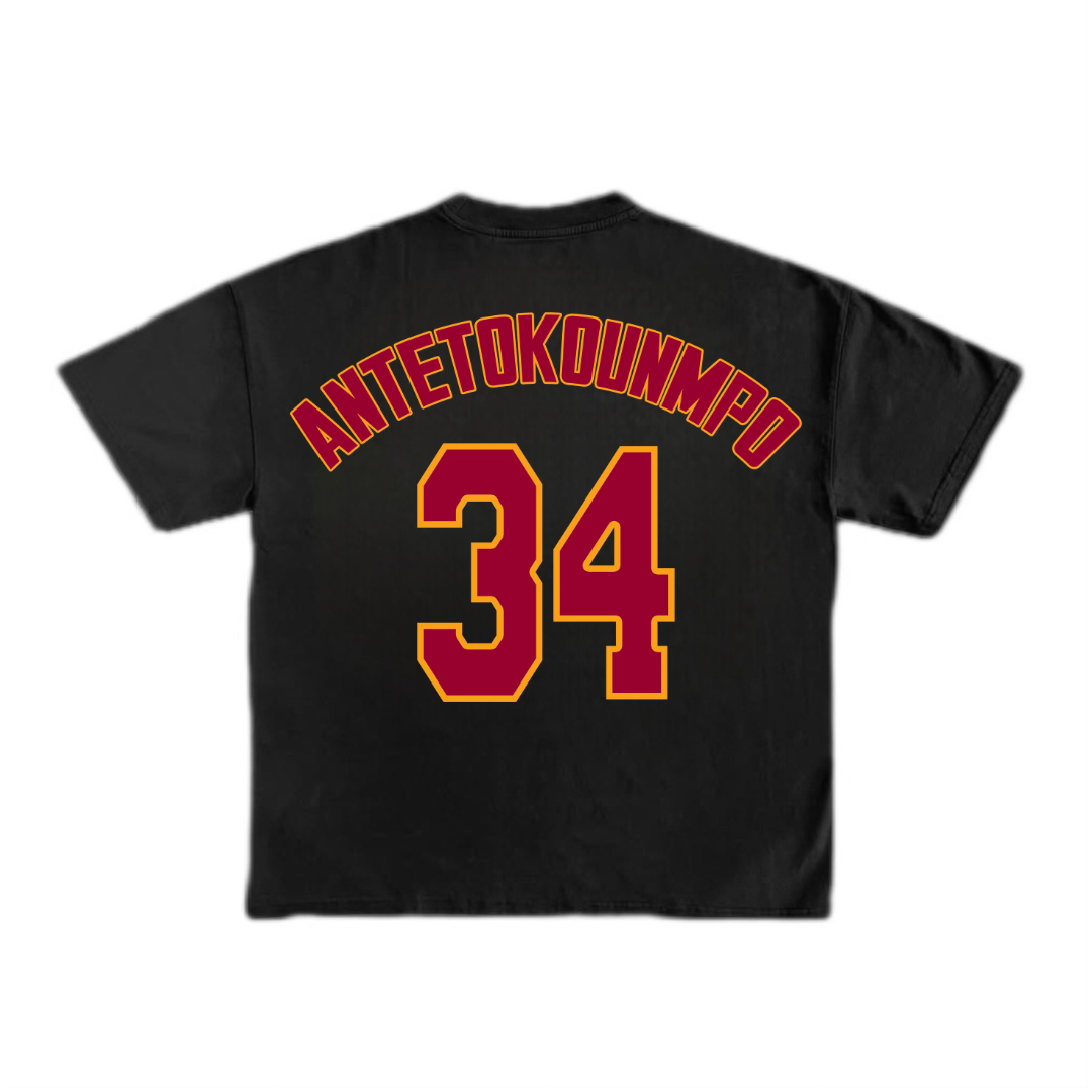 34” Giannis Antetokounmpo Big Head Miami Heat Tee 🏝️