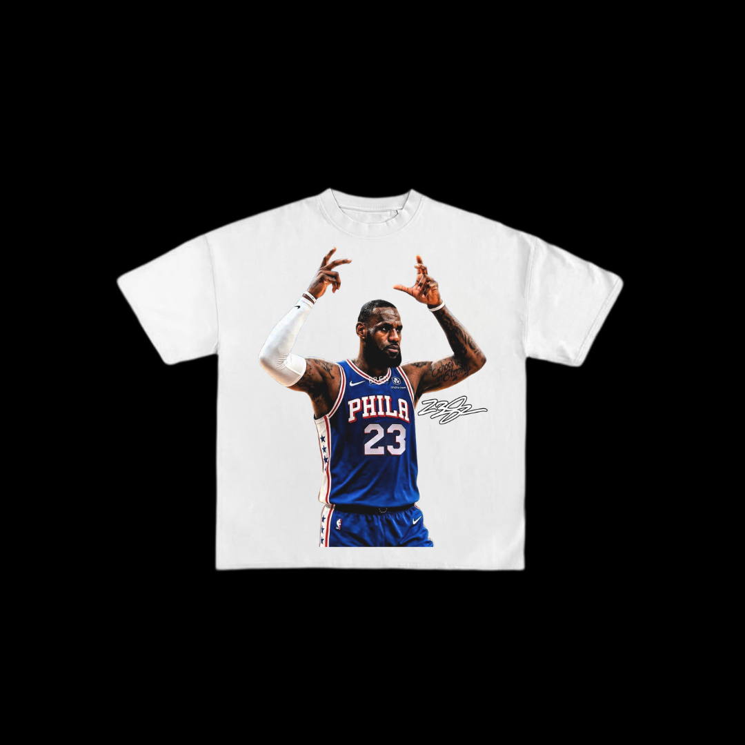 23” LeBron James 76ers Tee 🔔🏀