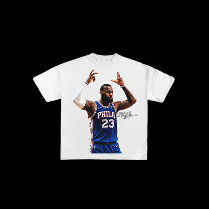 23” LeBron James 76ers Tee 🔔🏀